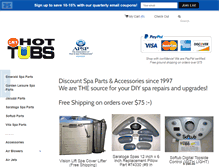 Tablet Screenshot of hottubspasource.com